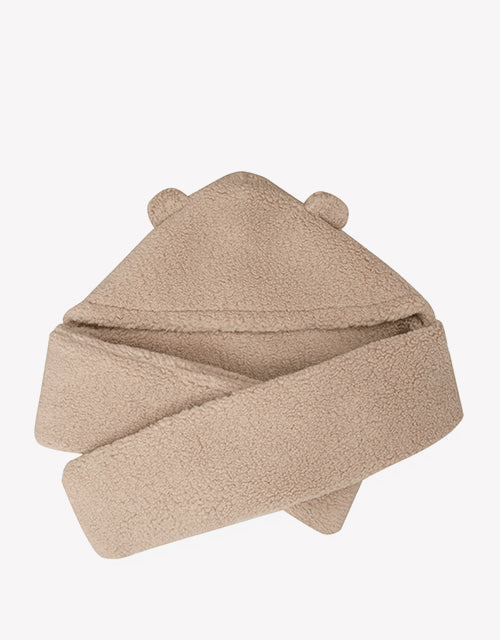 3 In 1 Bear Plush Hat In Brown