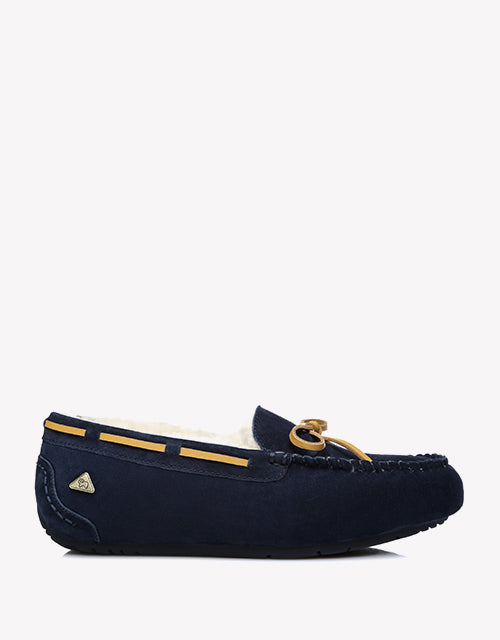 Miracle Moccasin in Navy Blue