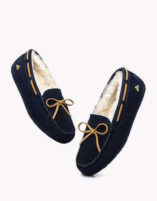 Miracle Moccasin in Navy Blue