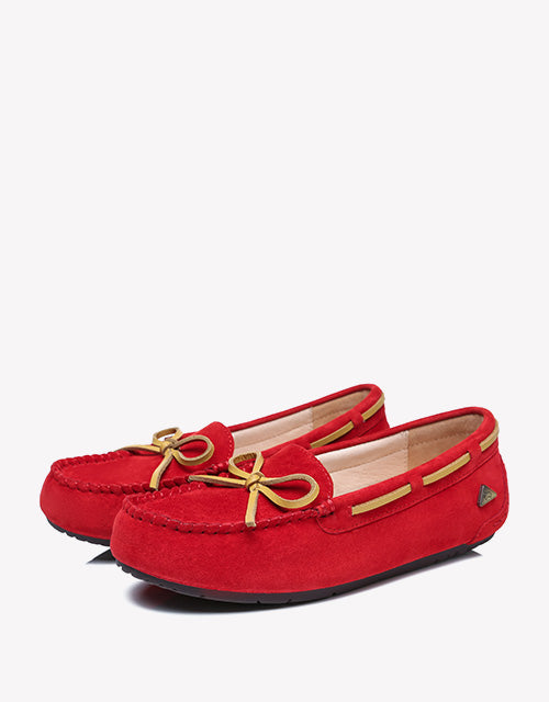 Summer Moccasin in red