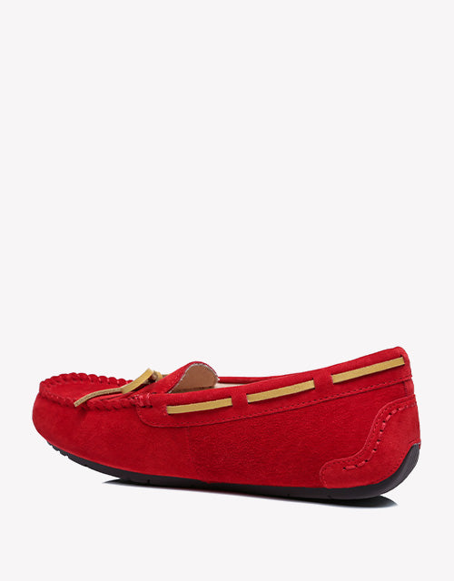 Summer Moccasin in red