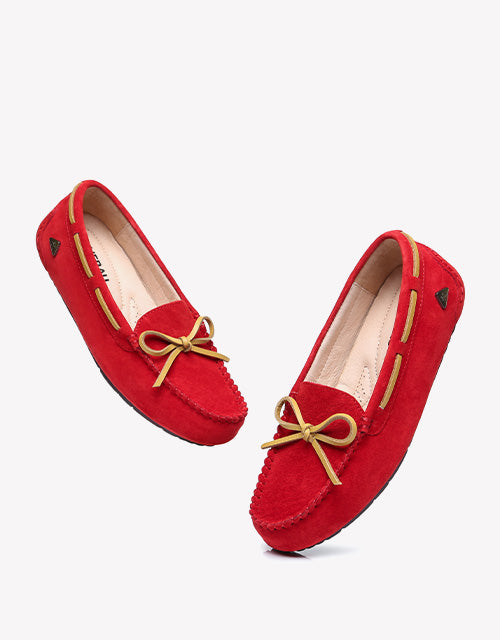 Summer Moccasin in red
