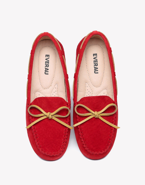 Summer Moccasin in red
