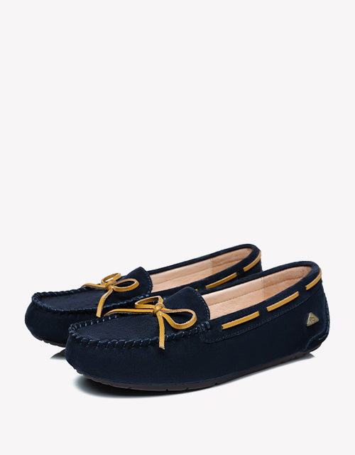 Summer Moccasin in Navy Blue