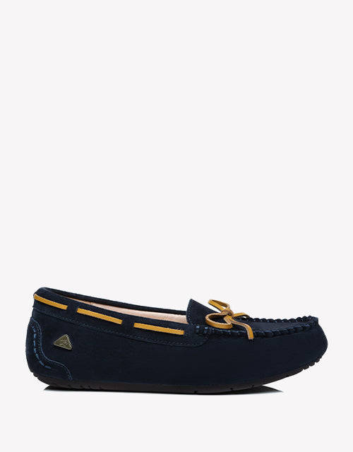 Summer Moccasin in navy blue