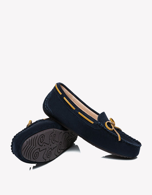 Summer Moccasin in navy blue