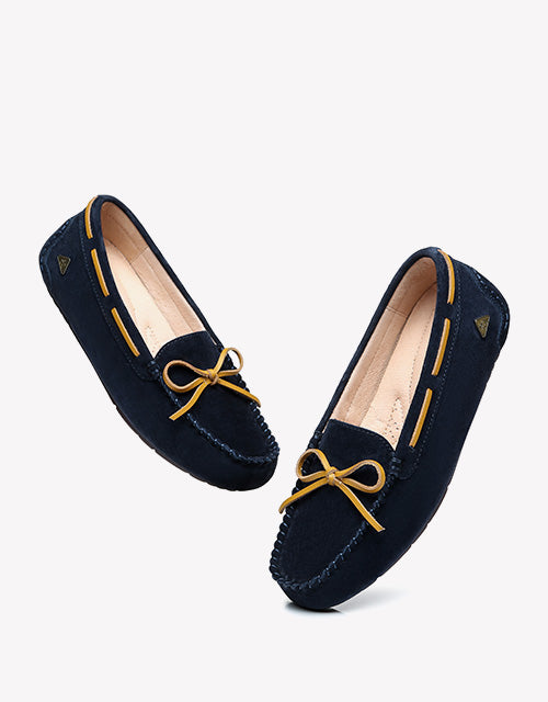 Summer Moccasin in Navy Blue