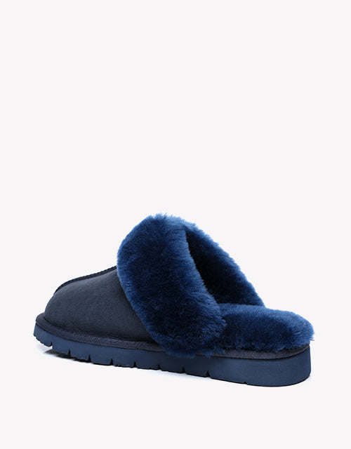 Muffin Slipper in Navy Blue