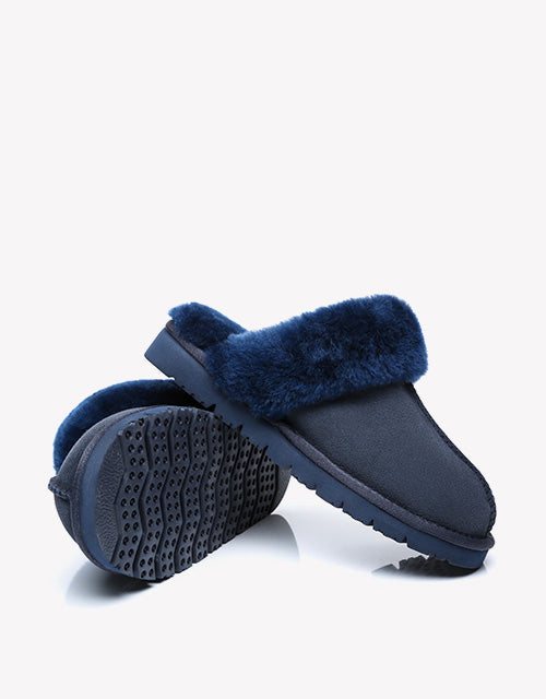 Muffin Slipper in Navy Blue