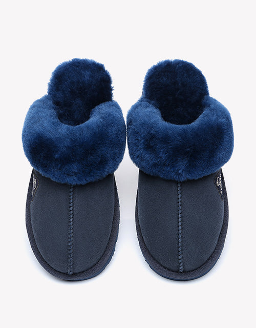 Muffin Slipper in Navy Blue