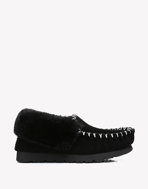 Popo Moccasin in Black