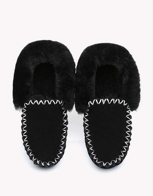 Popo Moccasin in Black