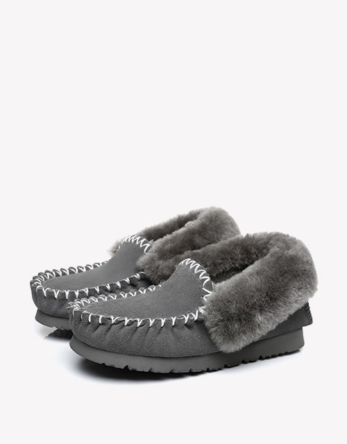 Popo Moccasin in Grey