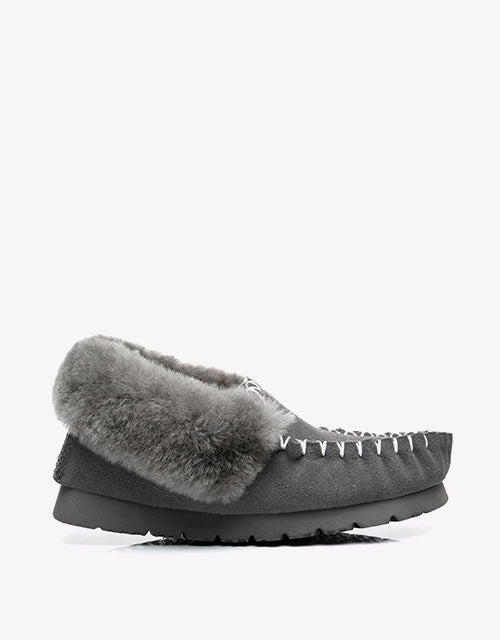 Popo Moccasin in Grey