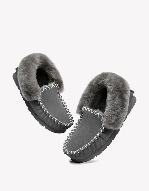 Popo Moccasin in Grey