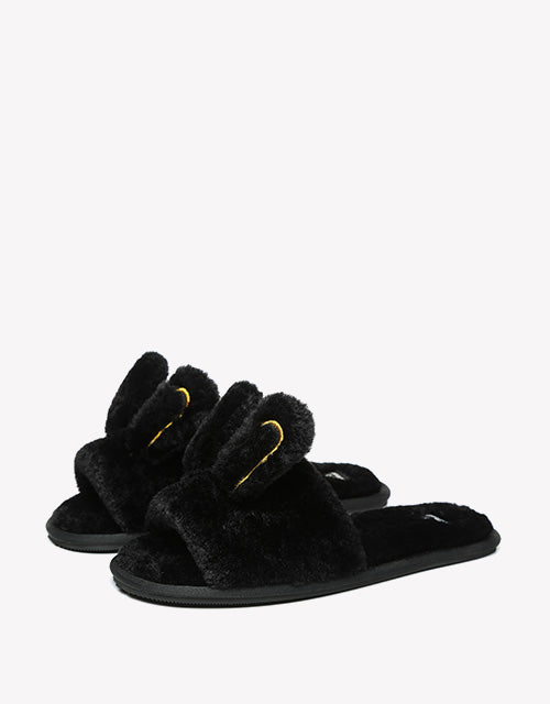 Bunny Slipper in Black