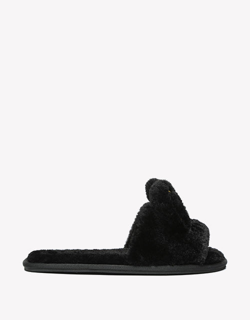 Bunny Slipper in Black