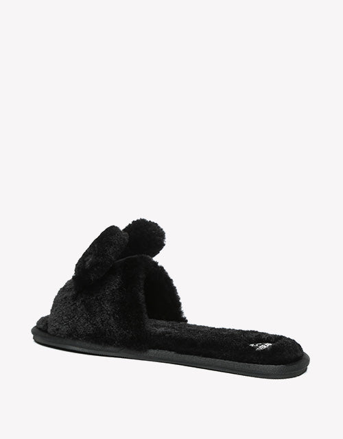 Bunny Slipper in Black