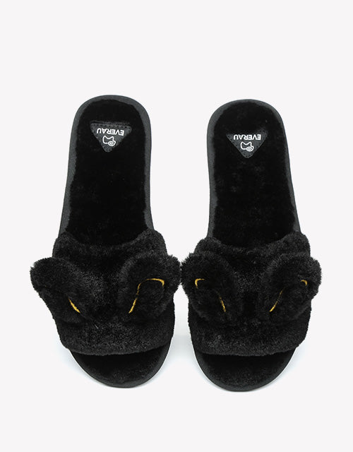 Bunny Slipper in Black