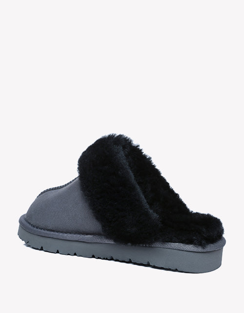 Ltd. Edition Muffin Slipper in black/grey