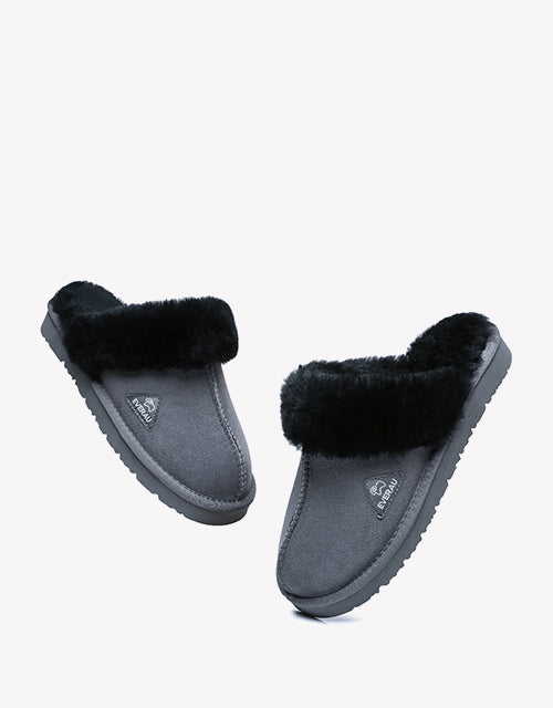 Ltd. Edition Muffin Slipper in black/grey
