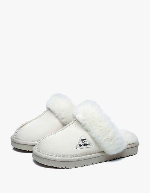 Ltd. Edition Muffin Slipper in custard white nappa
