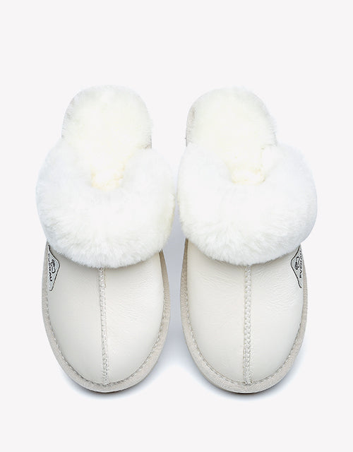 Ltd. Edition Muffin Slipper in custard white nappa