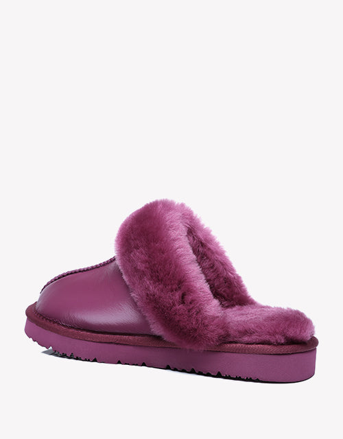 Ltd. Edition Muffin Slipper in strawberry jam nappa