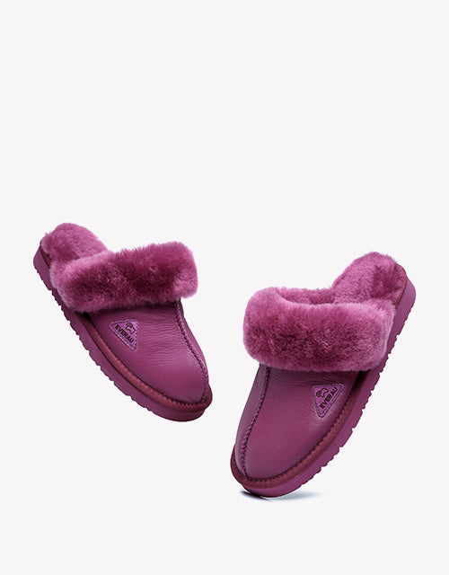 Ltd. Edition Muffin Slipper in strawberry jam nappa