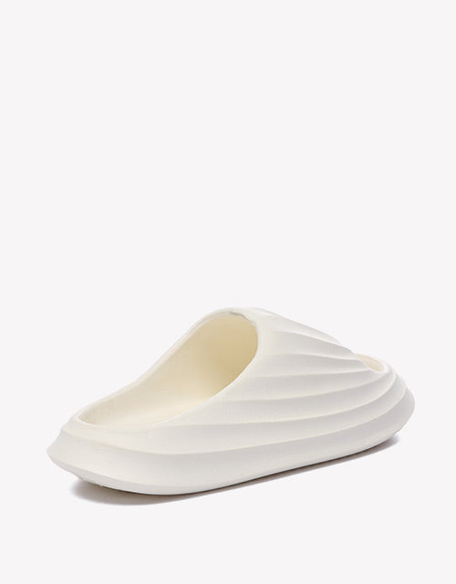 Women Cloud Slippers Plus in White