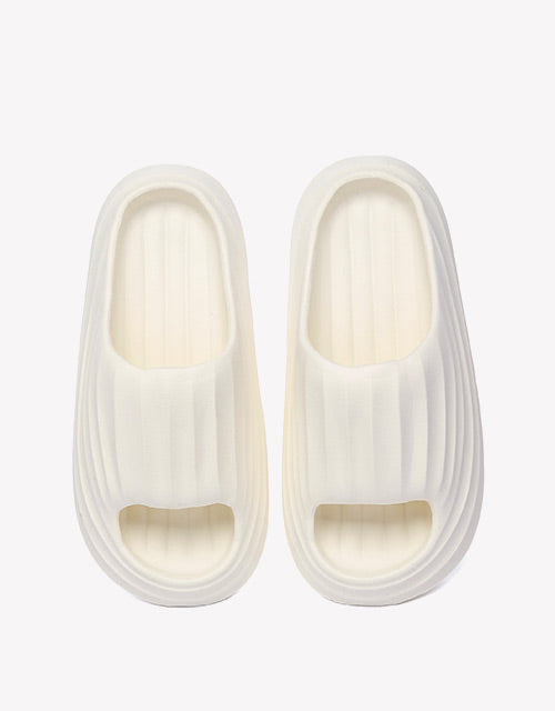 Women Cloud Slippers Plus in White