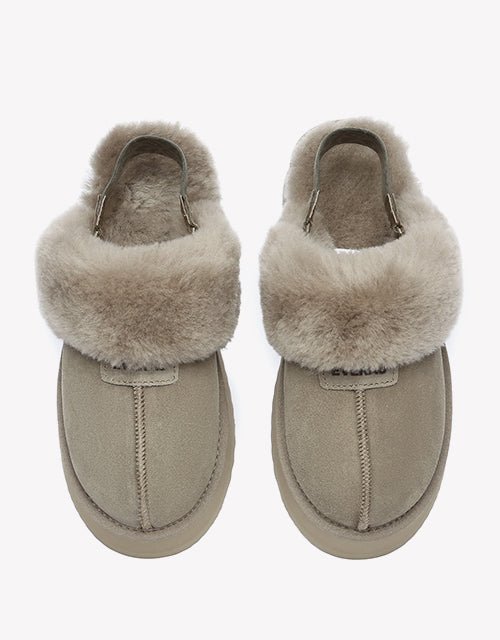 Forever Platform Slipper In Caribou