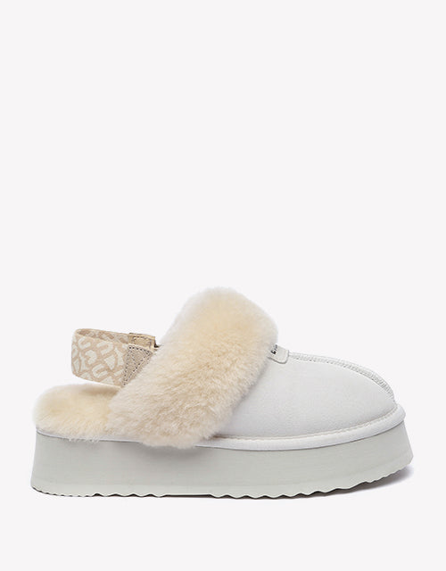 Forever Platform Slipper In White