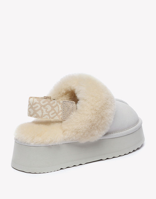 Forever Platform Slipper In White