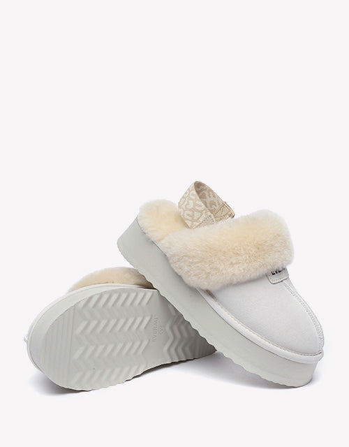 Forever Platform Slipper In White