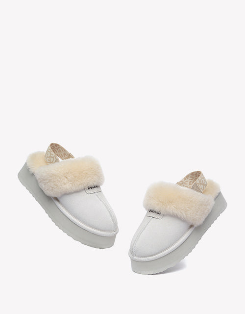 Forever Platform Slipper In White