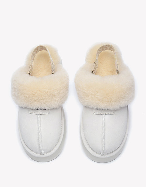 Forever Platform Slipper In White