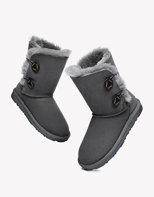 Twin Button in Grey