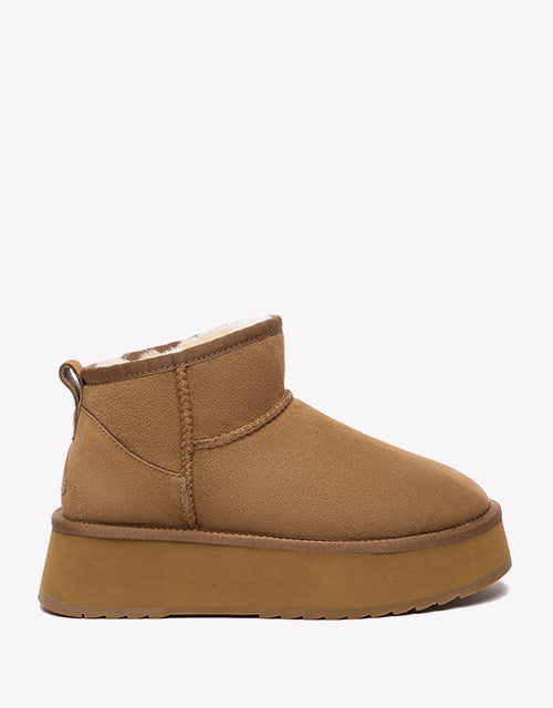 Ultra Mini Platform in Chestnut