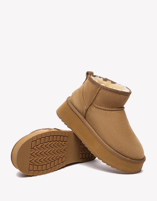 Ultra Mini Platform in Chestnut