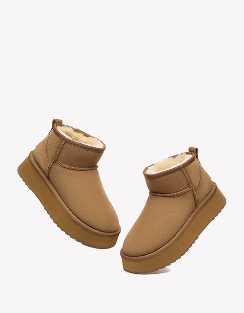 Ultra Mini Platform in Chestnut