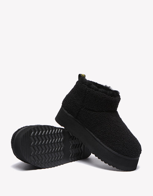 Ultra Platform Teddycozy in Black