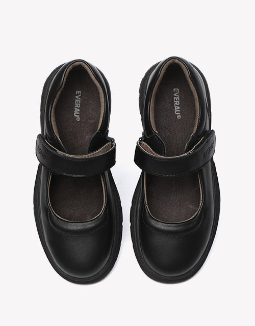 Chris Senior School Shoes In Black EVERAU