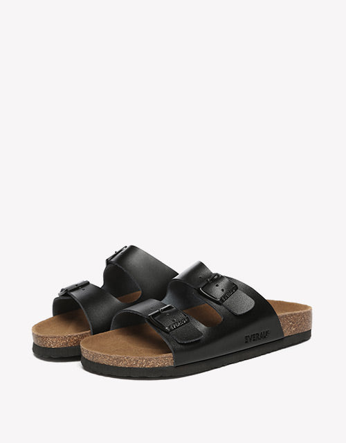 Mick Sandal Slides in Black