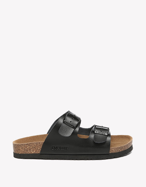 Mick Sandal Slides in Black