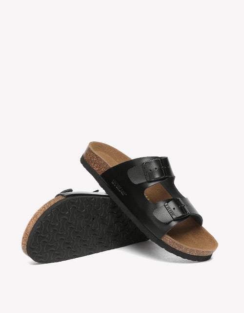 Mick Sandal Slides in Black