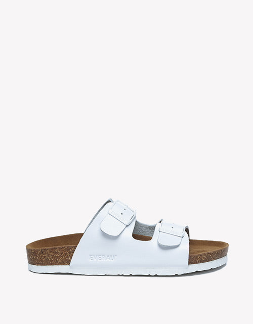 Mick Sandal Slides in White