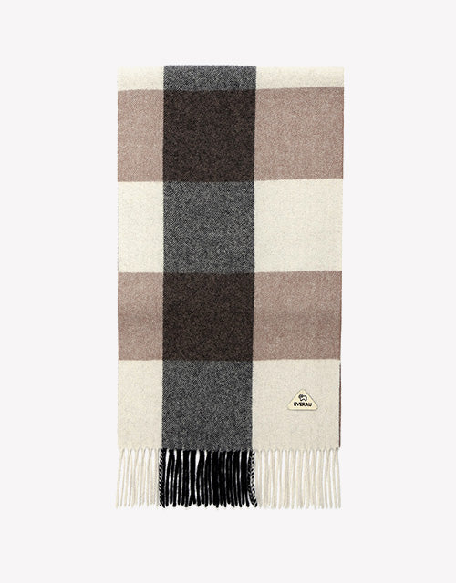 Tartan Scarf in Brown Check