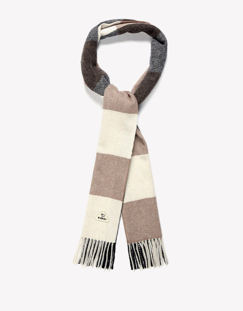 Tartan Scarf in Brown Check