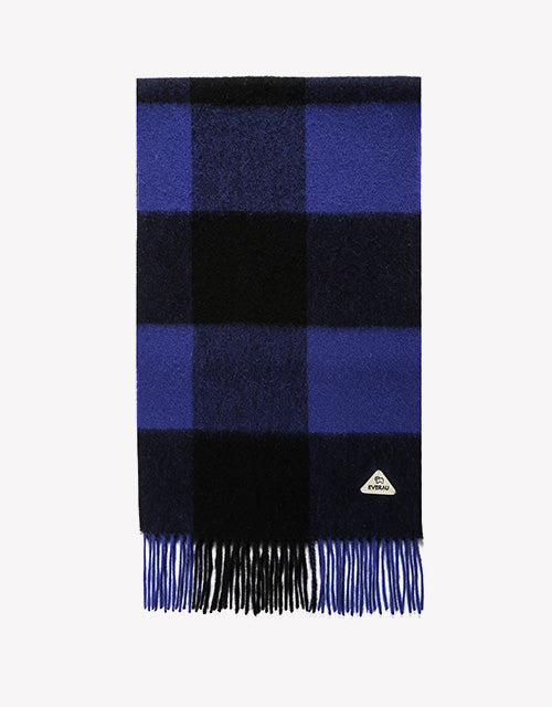 Tartan Scarf in Navy Check